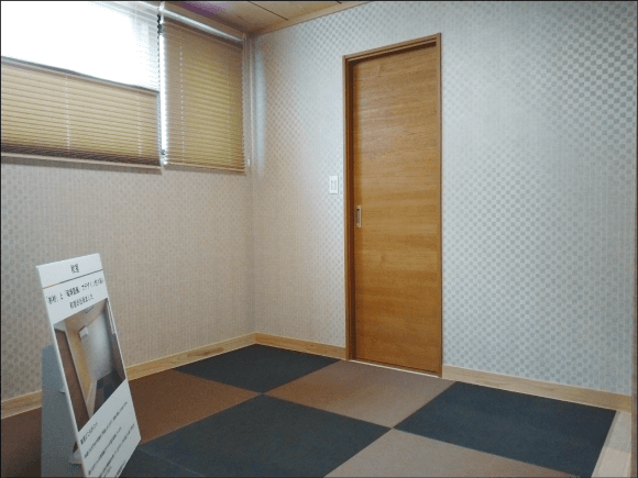 ■杉材と琉球スタイルの畳でデザイン性の高い和室に