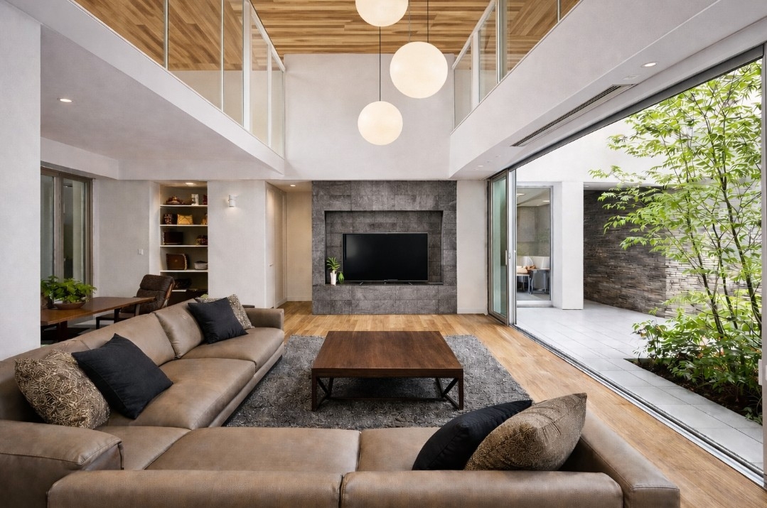 自然光を程よく取り入れる家｜建築家が考える間取り・窓設計・吹き抜けの住まいづくり