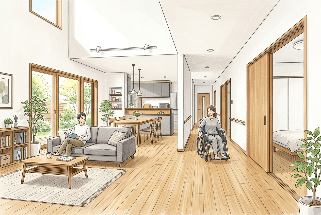 建築家・設計事務所が手がけるバリアフリー住宅 - 実例・間取り・費用・設計ポイント