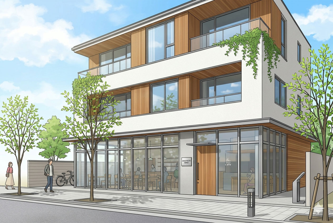 建築家・設計事務所が手がける店舗併用住宅・医院併用住宅 - 実例・間取り・動線・費用の考え方