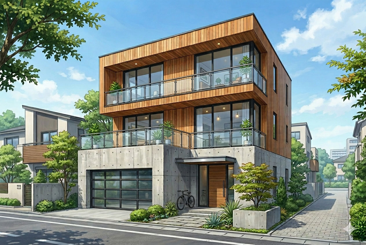 混構造住宅とは？建築家・設計事務所の実例・費用・設計ポイント